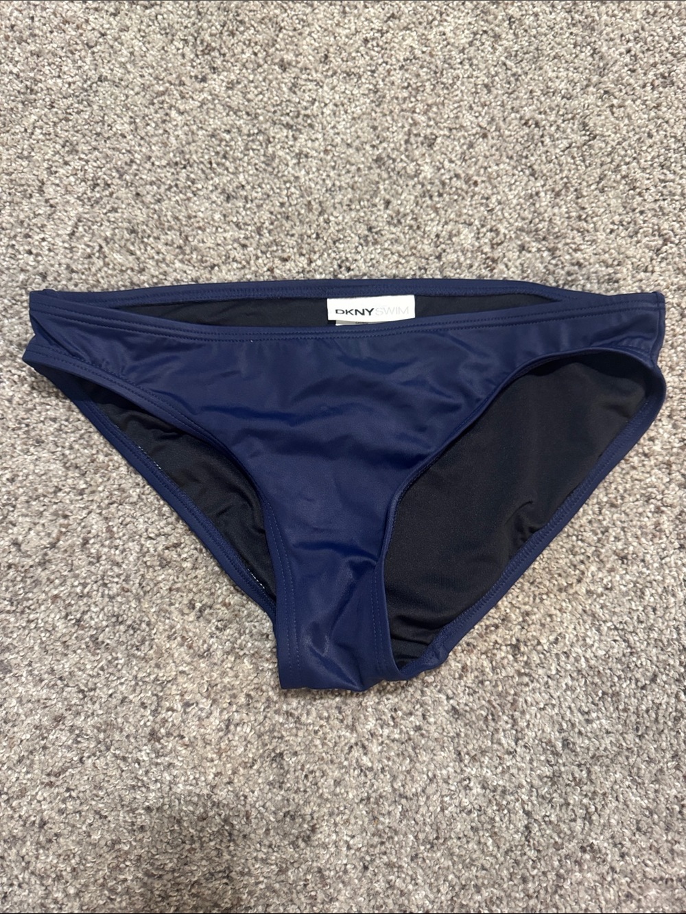 DKNY Navy & Black Bikini Bottom